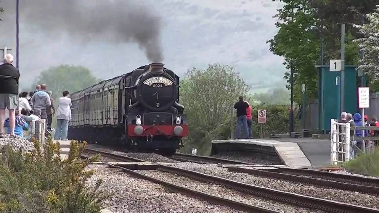 6024 King Edward 1 on 'THE PEMBROKE COAST EXPRESS' 1st May 2011.