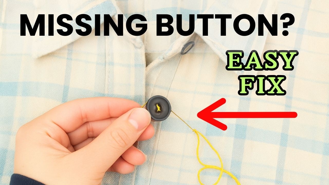How to Sew a Button Perfectly - Sewing Hack!