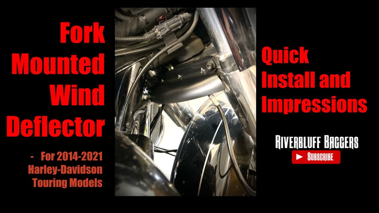 Harley-Davidson Fork Mounted Wind Deflector - Quick Install and Impressions