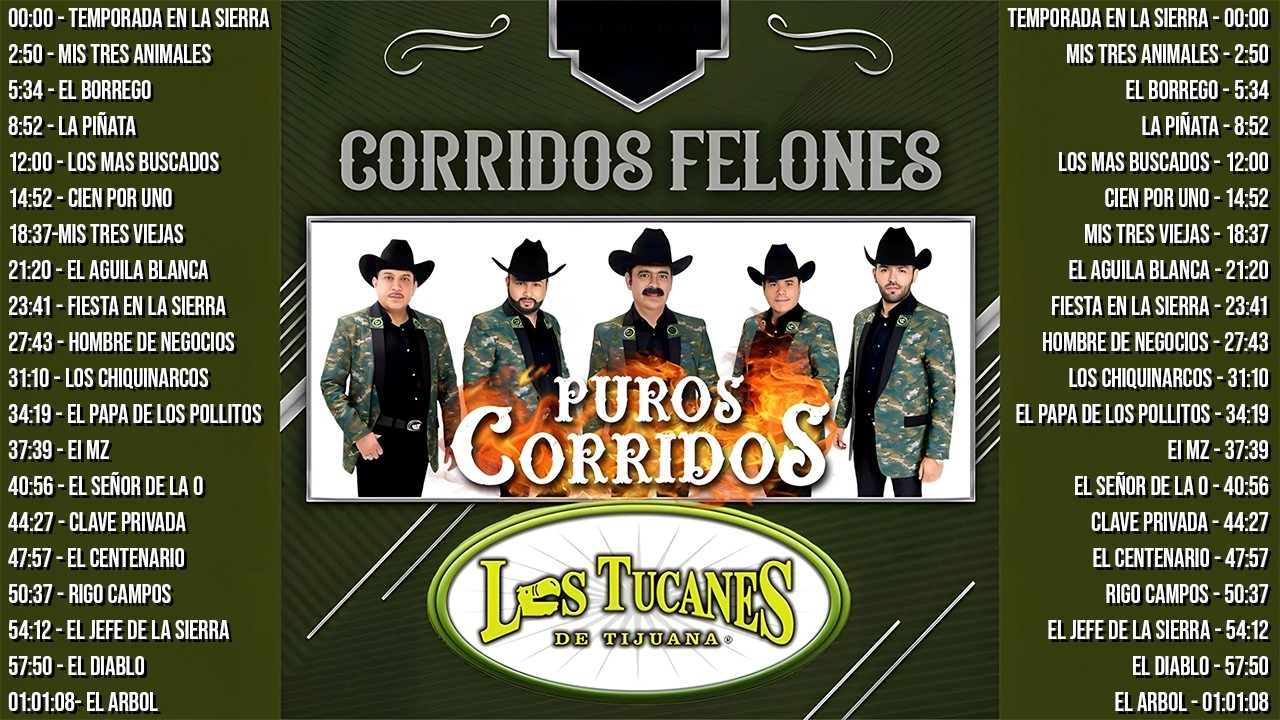 Los Tucanes de Tijuana ✨Lo Mejor de los Corridos Bravos 🎶 26 Éxitos Corridos Pesados Mix🎀🎀
