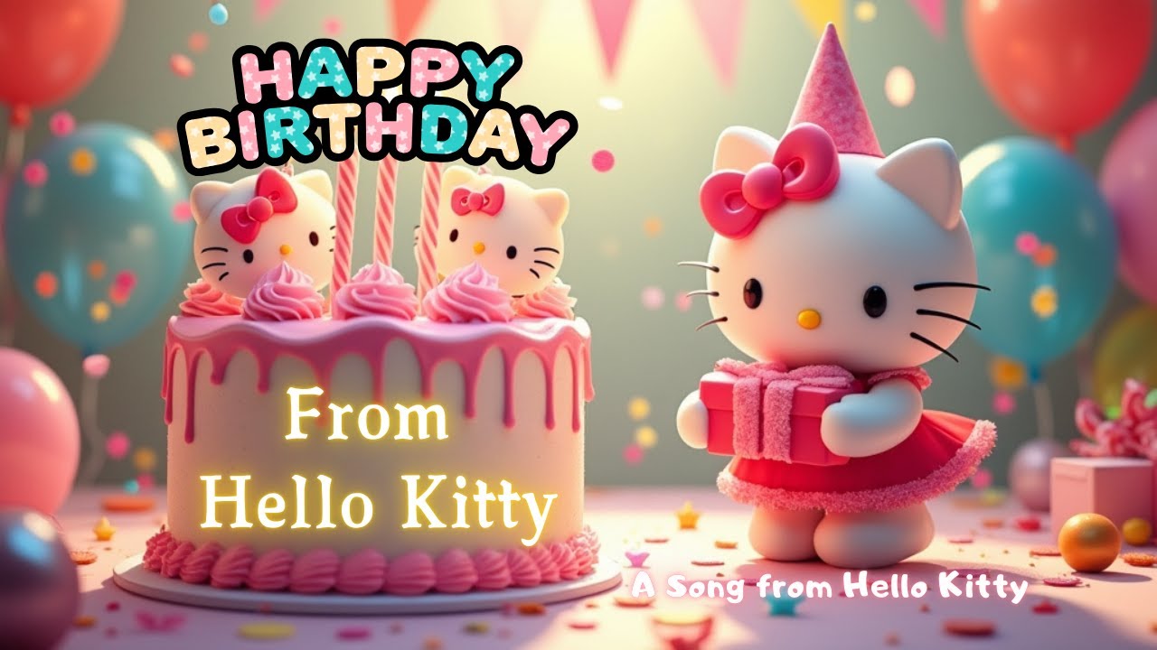 Kawaii Birthday Song 🎉 | Celebrate with Hello Kitty & Her Fans 🎂✨