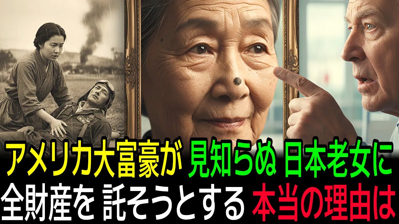 (謎の人生) 】シアトルの病院で　偶然隣り合わせになった　二人の老人. 　一人ぼっちの　85歳日本人おばあさんが　大富豪の家族になるまで｜70年前の善行が起こした奇跡の連鎖反応、感動スト-リ