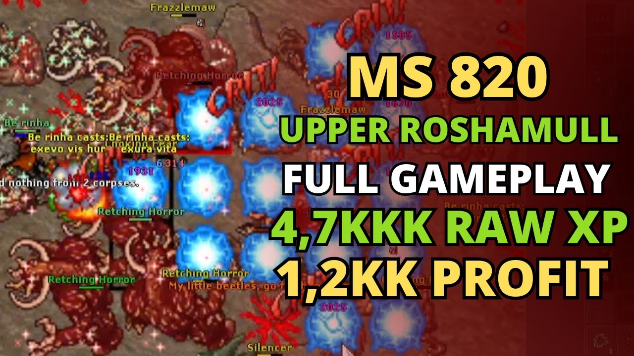 MS 820 UPPER ROSHAMULL 4,7KK RAW + 1,2KK PROFIT - FULL GAMEPLAY LOFI
