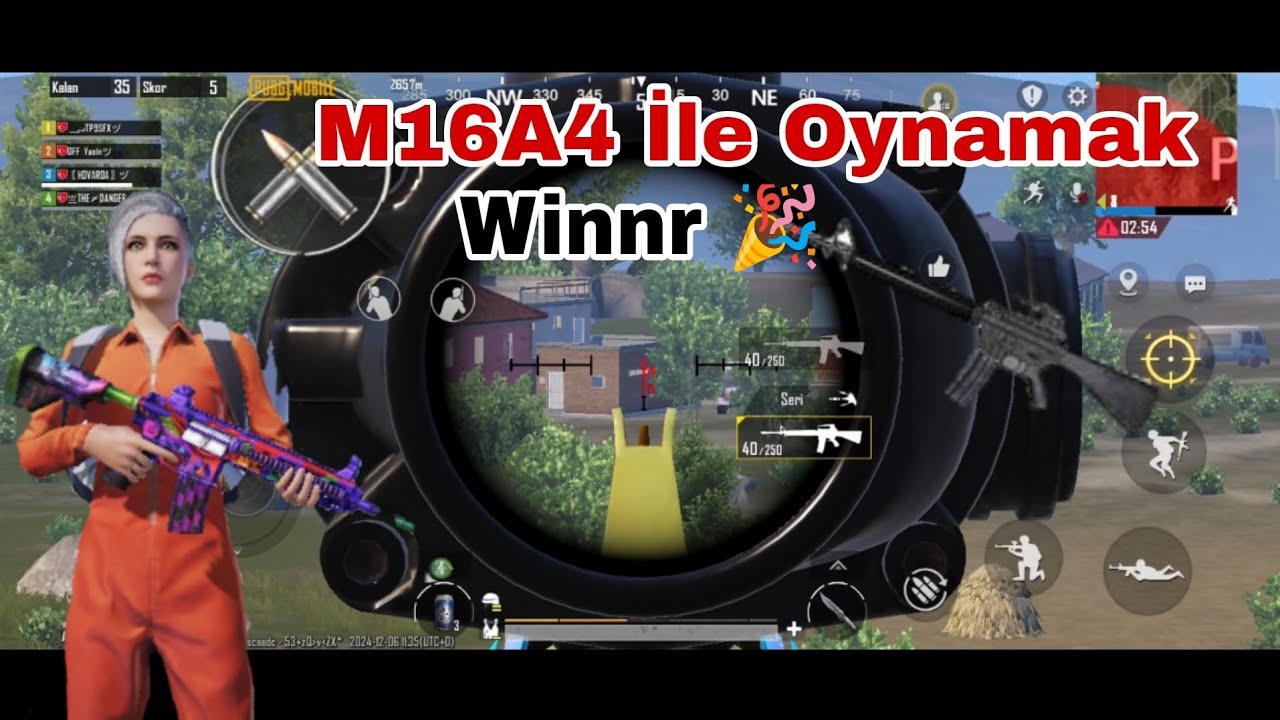 M16A4 İLE WİN ALMAK | PUBG MOBİLE