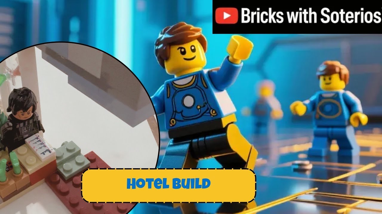 Lego Challenge #2 | Hotel Build - Lobby + Room + Pool