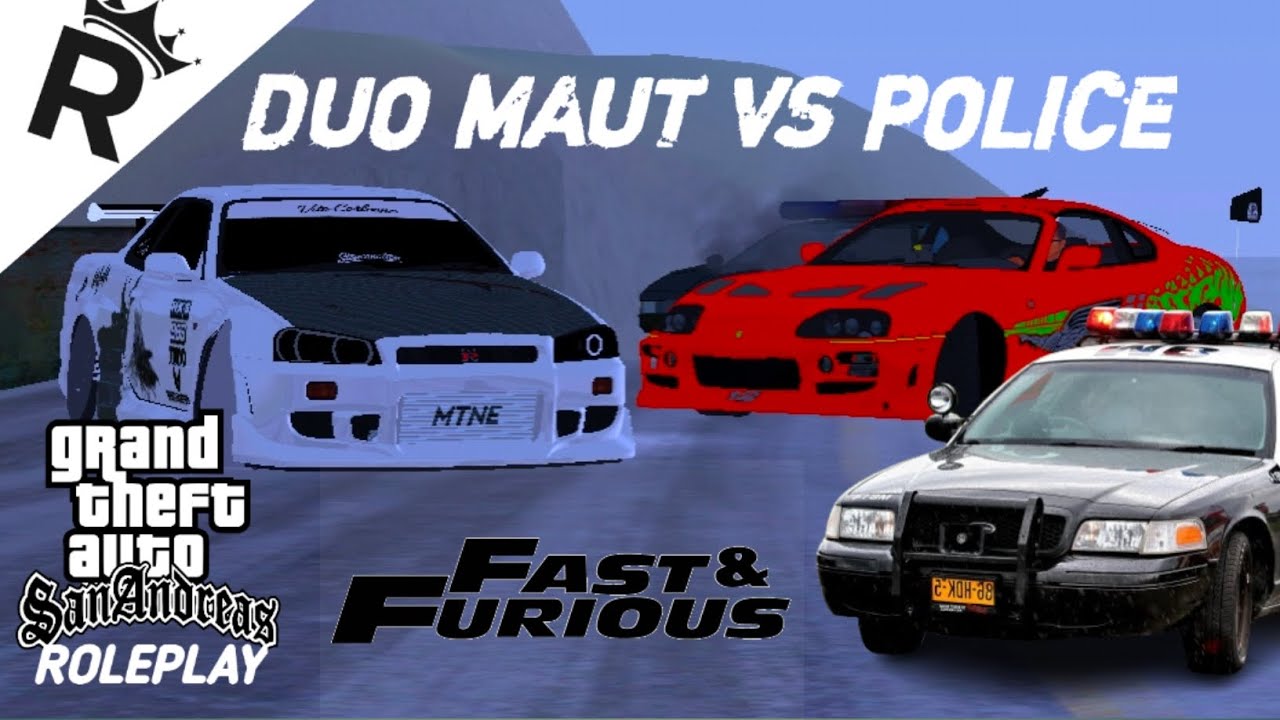 (KLRP)FAST AND FURIOUS!!AKSI MENGEMBALIKAN SKYLINE R34 BERUJUNG HOT PURSUIT!!!! GTASAMP ROLEPLAY