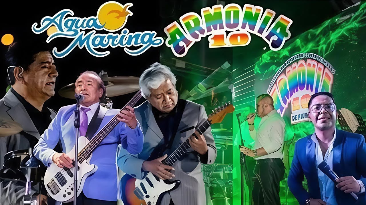🔴AGUA MARINA VS ARMONIA 10🌟Mix de los mejores temas de la agua mas rica y la antología de la cumbia