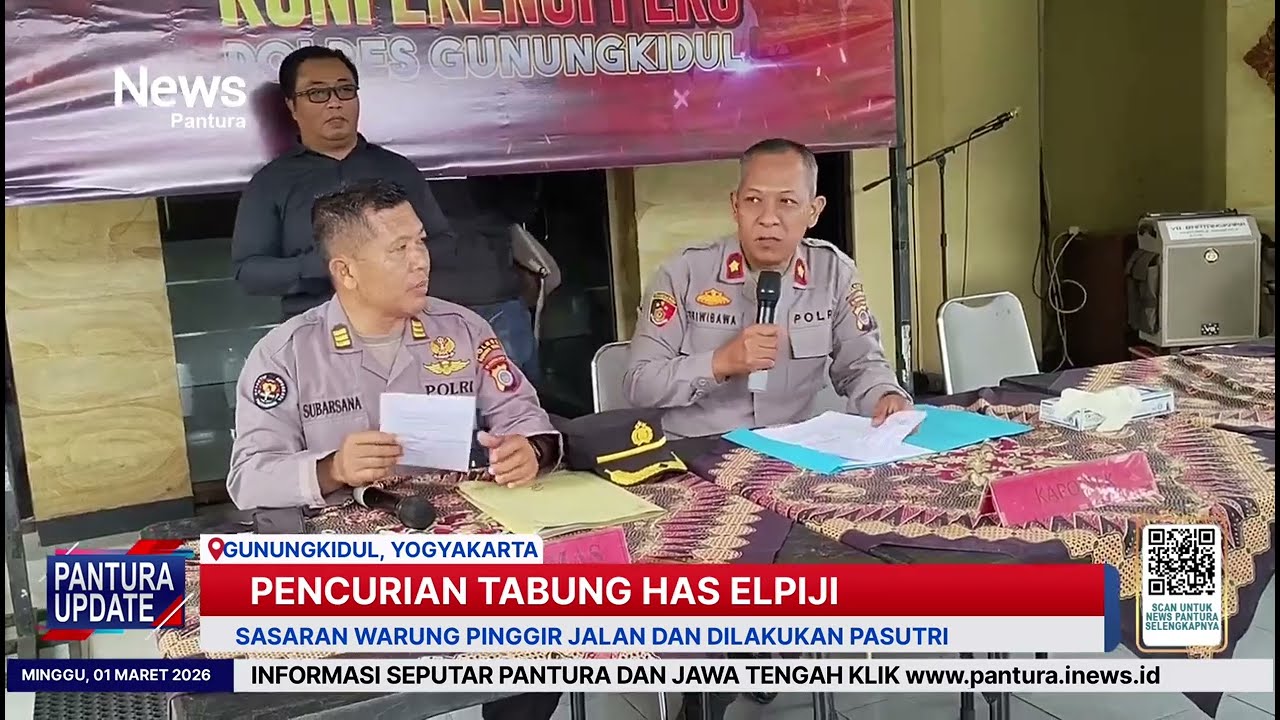 Pasutri tertangkap curi tabung gas di Wonosari Gunungkidul Yogyakarta 