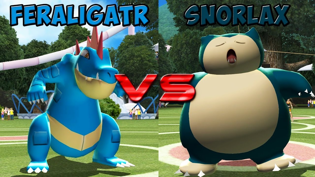Pokemon battle revolution - Feraligatr vs Snorlax