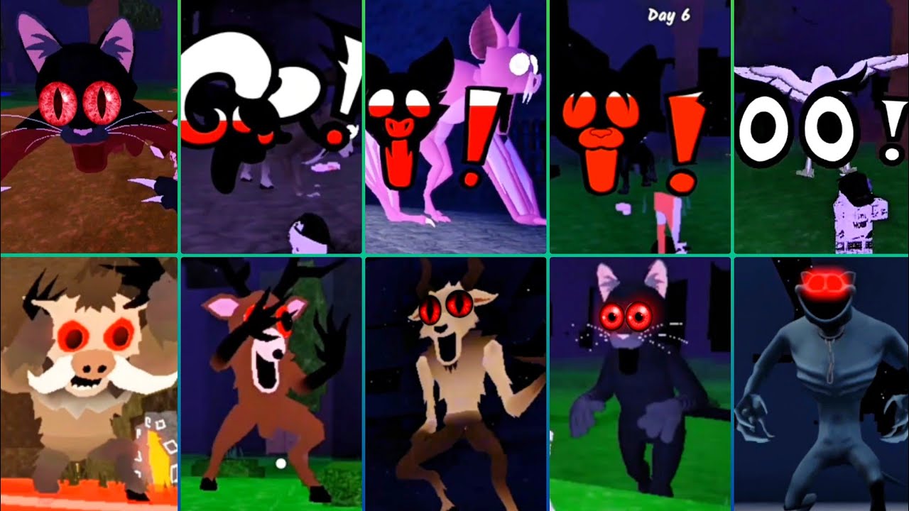 🐸99 Nights In The Forest😺[Cave Bat] 🦇vs Arctic & Wild West Jumpscares Game Play 