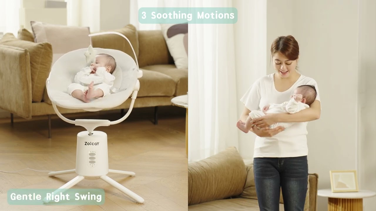 Enjoy easy parenting time with the help of this ZOICAY lightweight baby swing🫶🫶#babygear #babyswing