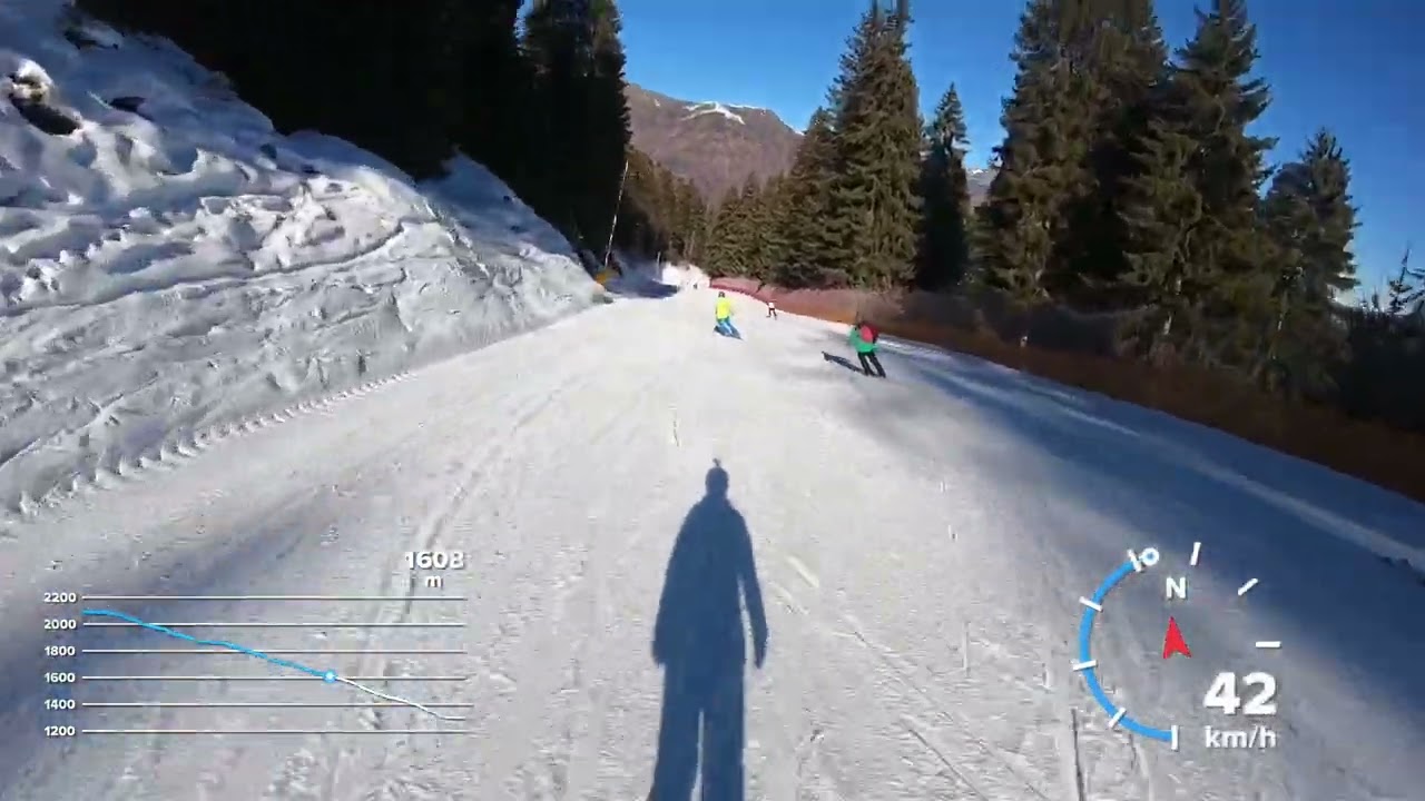 Folgarida - zjazd rodzinny na nartach. Family Alpine skiing to Folgarida