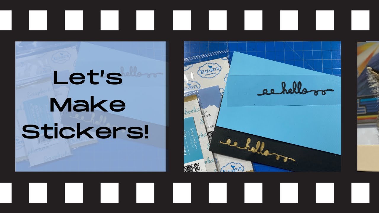 Let’s Make Stickers! Using Dies and Double Sided Adhesive Sheets