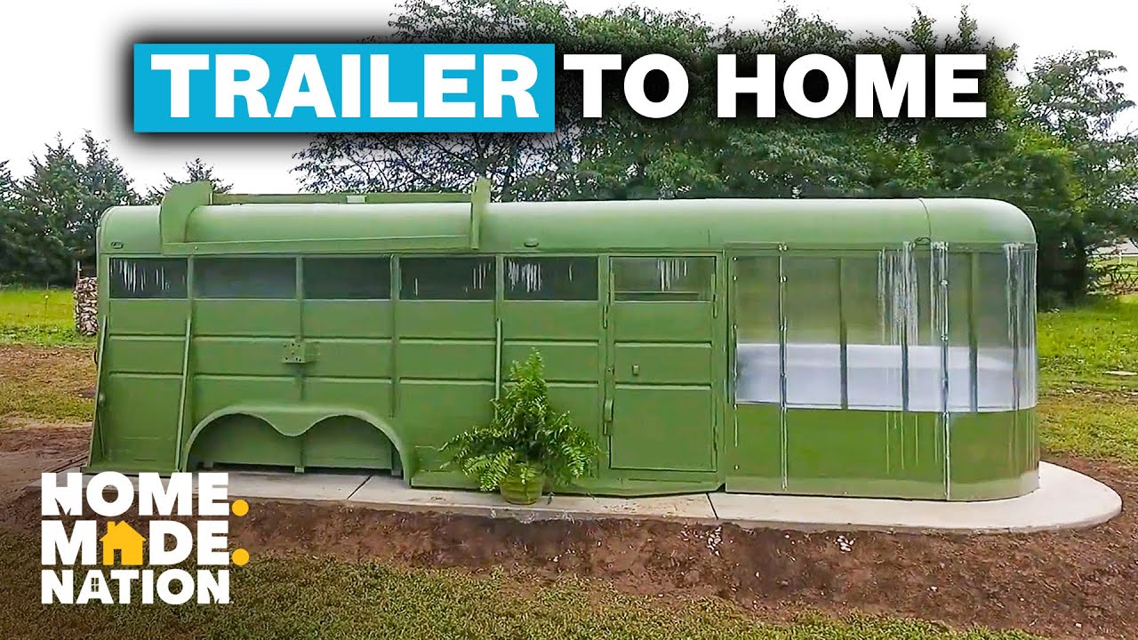Tiny Home Transformation From a Horse Trailer - You Can't Turn That Into a House! (S1, E9)