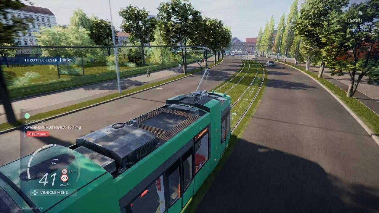 City Transport Simulator Line 7 from Friedrich-Schneider-Straße to Engelsbrunnen