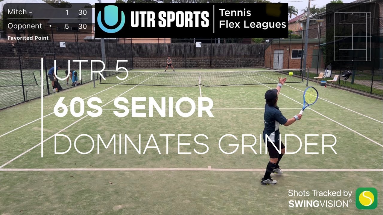 60s Senior Dominates Grinder | UTR 5 Match | Tennis Flex Leagues - Oct/Nov 2025 Round 2