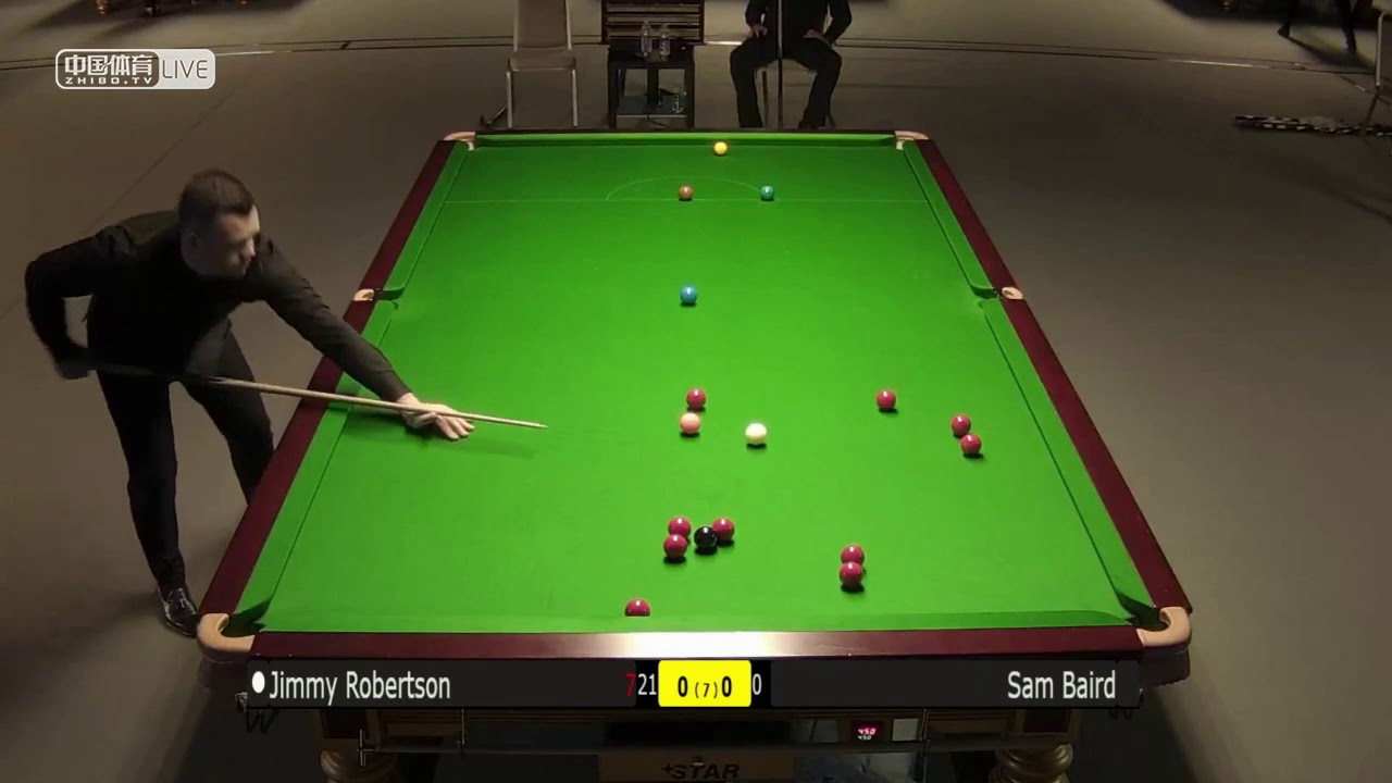 Jimmy Robertson vs Sam Baird Rd1 Gibraltar Open Snooker 2019