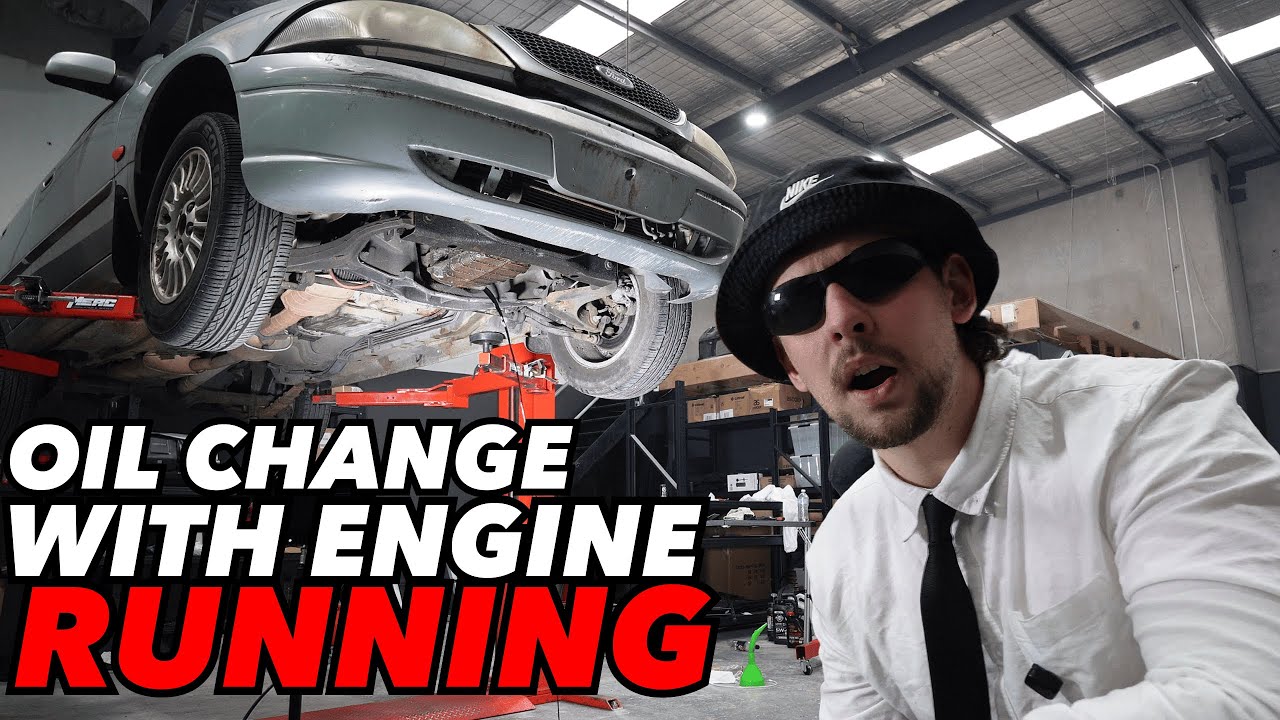 Замена масла при работающем двигателе.