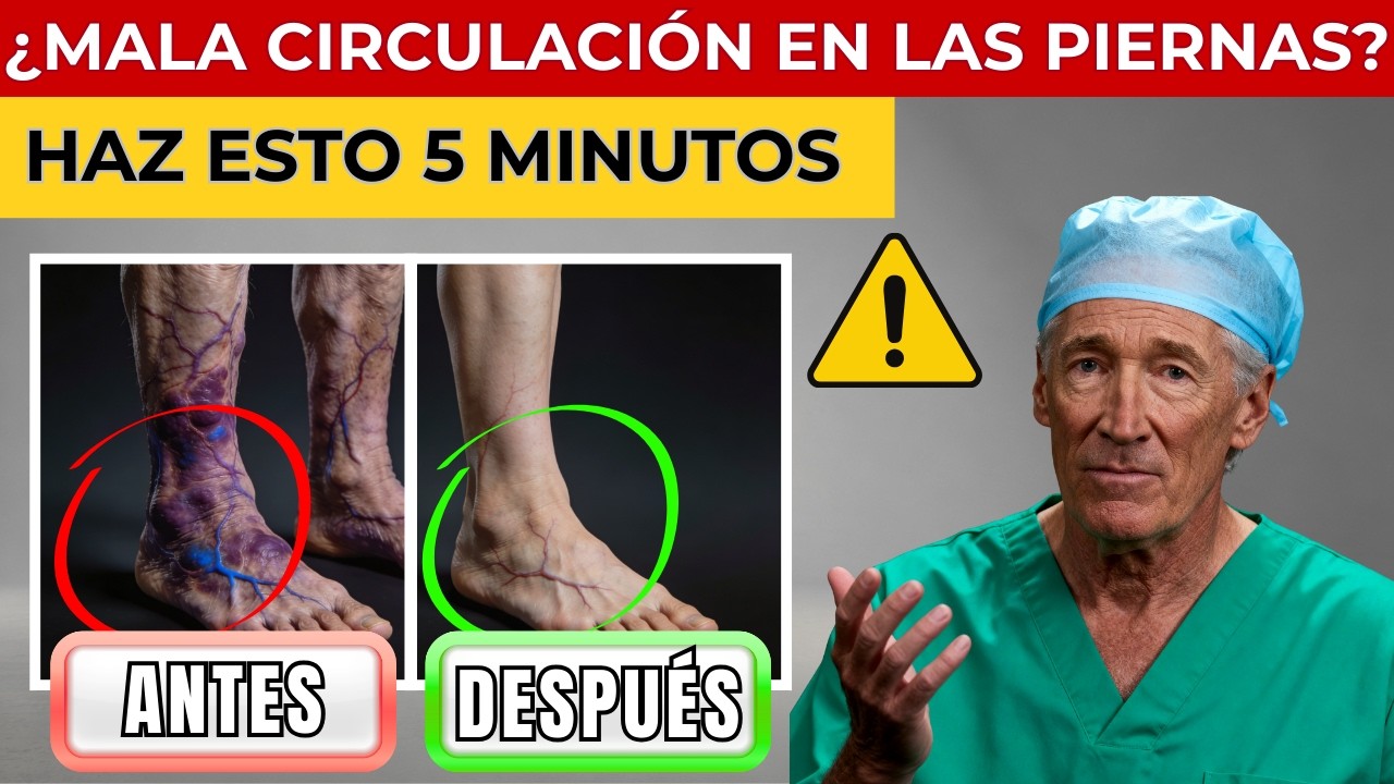 ¿MALA CIRCULACIÓN en las PIERNAS? Haz Este TEST de 30 SEGUNDOS + 3 EJERCICIOS