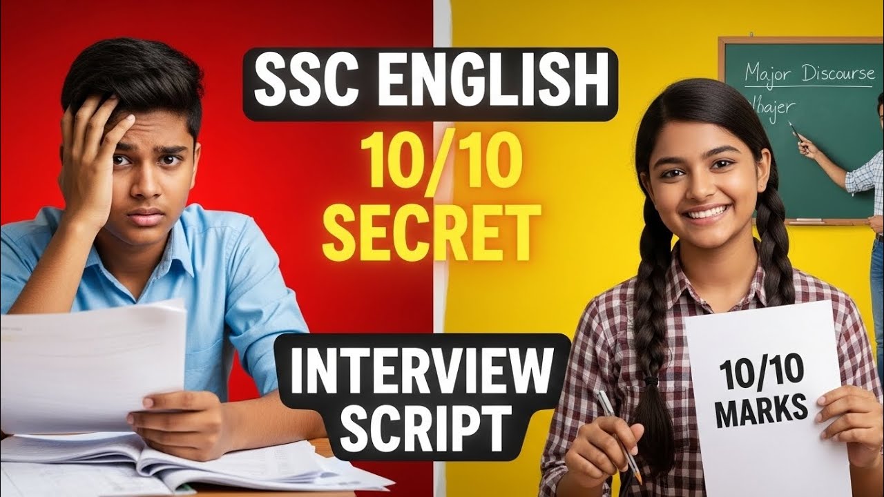10th Class SSC English Exam Tips | Score 10/10 in Major Discourse | Possible Interview Script Guide