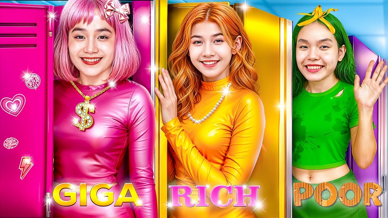 الفتيات الأثرياء مقابل الفقراء مقابل الفتيات الأثرياء للغاية في مدرسة الموضة!