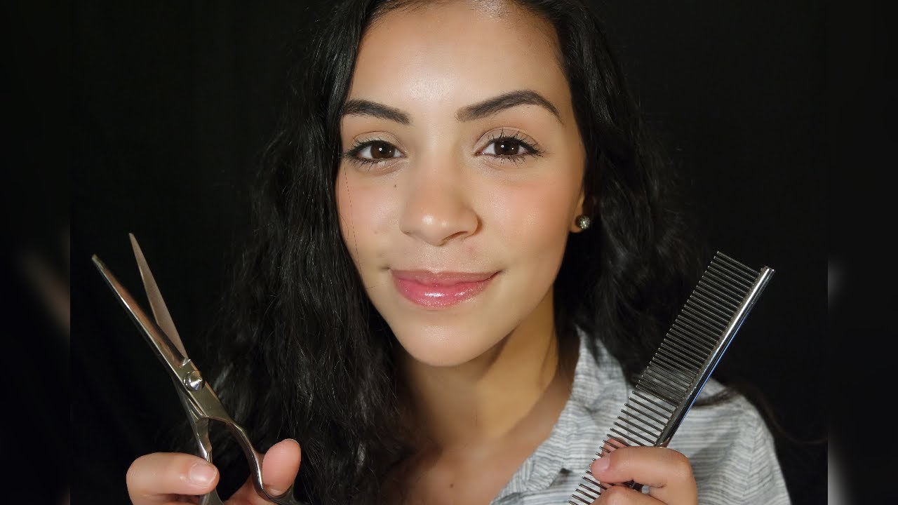 ASMR Relaxing Haircut, Wash and Style ✂ Personal Attention