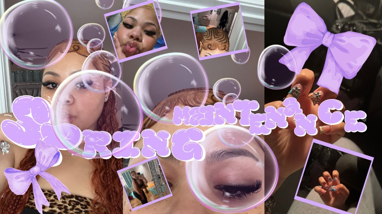 SPRING BREAK MAINTENANCE + prep w me for my trip| nails, hair, toes, eyebrows ౨ৎ