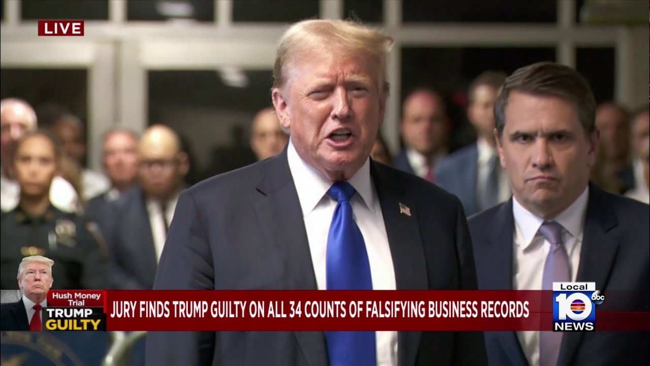 Trump, convicted of 34 counts, calls verdict 'corrupt' and 'rigged'