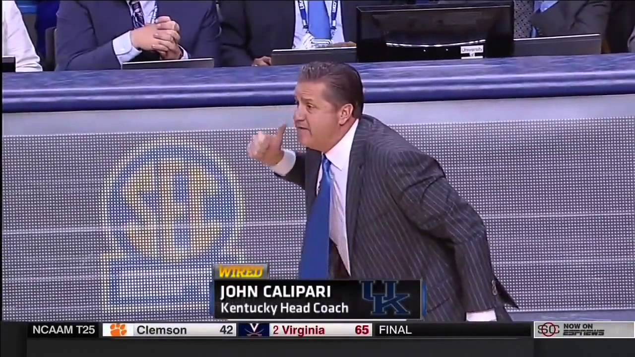 John Calipari mic'd up (UK vs. Missouri, 1/13/2015)
