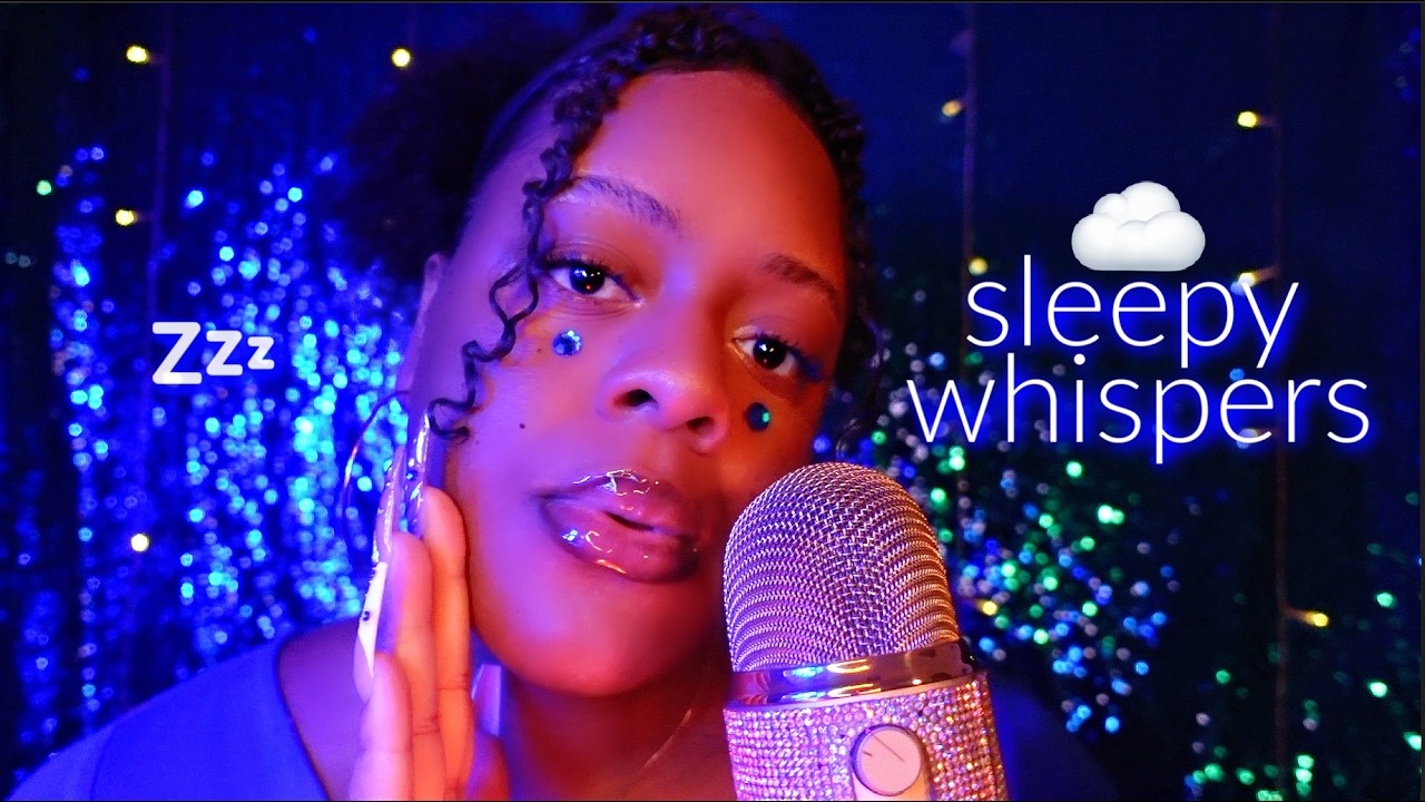 ASMR Let&rsquo;s Talk Until You Fall Asleep 💙🌙✨ (Whispers Before Bed ☁️)
