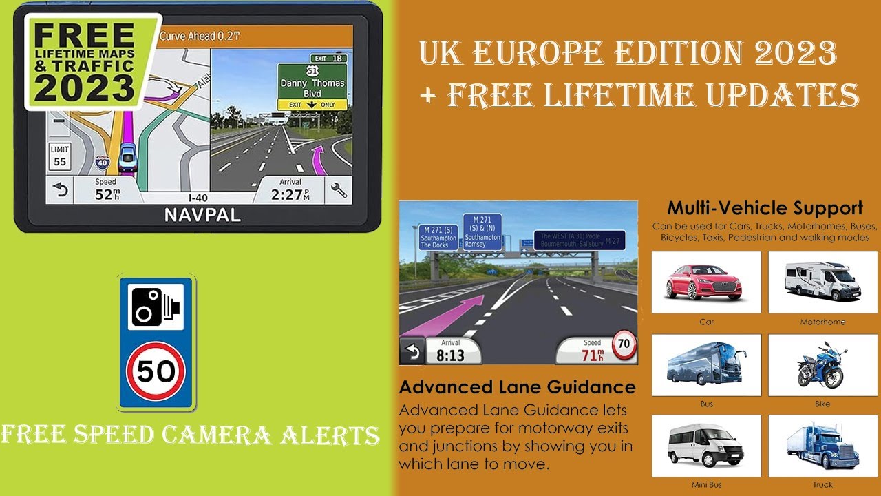 NAVPAL SAT NAV | UK EUROPE EDITION 2023