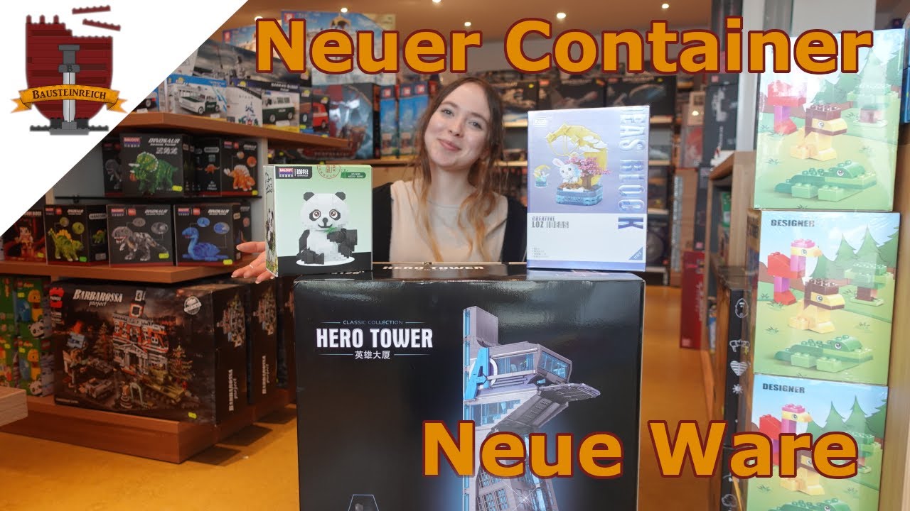 Neuer Container mit Panlos Cobi LOZ und Balody - ganz frisch eingetroffen