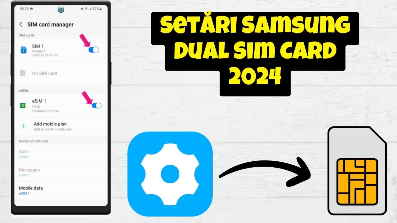 Setări Samsung Dual Sim Card 2024