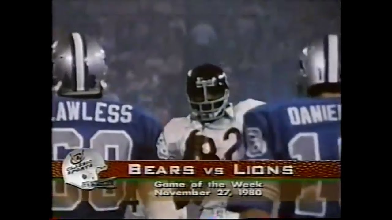 1980 Bears at Lions, Thanksgiving Highlights from 
