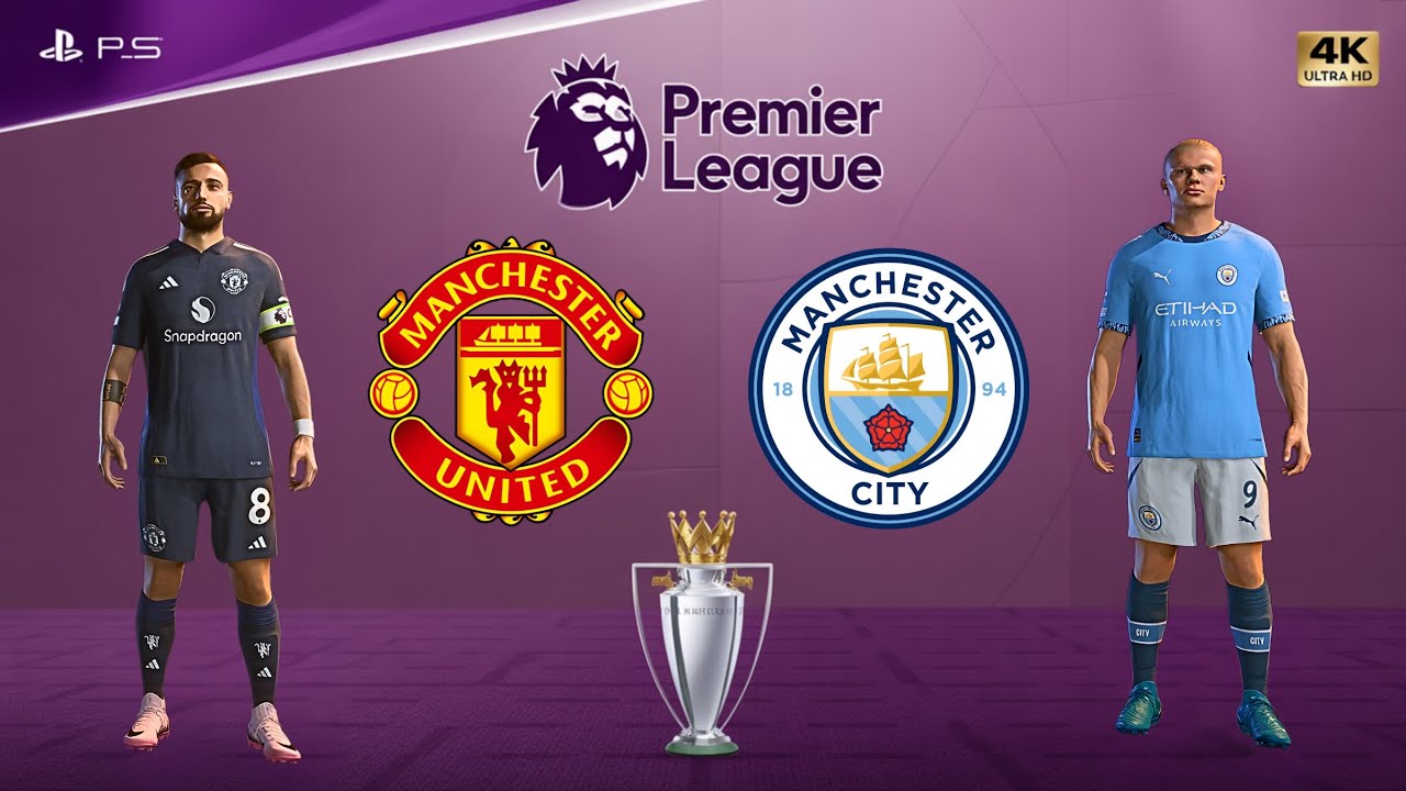 FC 25 - Man City vs Man United | Premier League Manchester derby | Haaland vs Fernandes epic battle