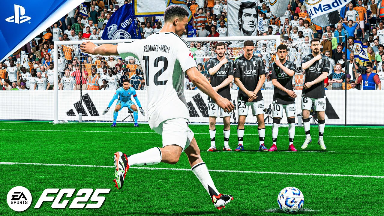 FC 25 | Real Madrid vs Osasuna - La Liga 25/26 | Trent Free Kick Goal | PS5 Pro