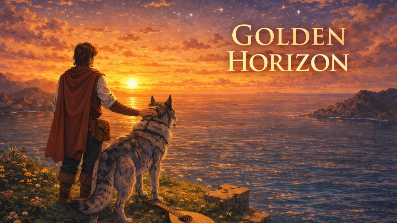Golden Horizon 🌅 1 HOUR of Medieval Lute Music | Peaceful Fantasy Sunset Ambience