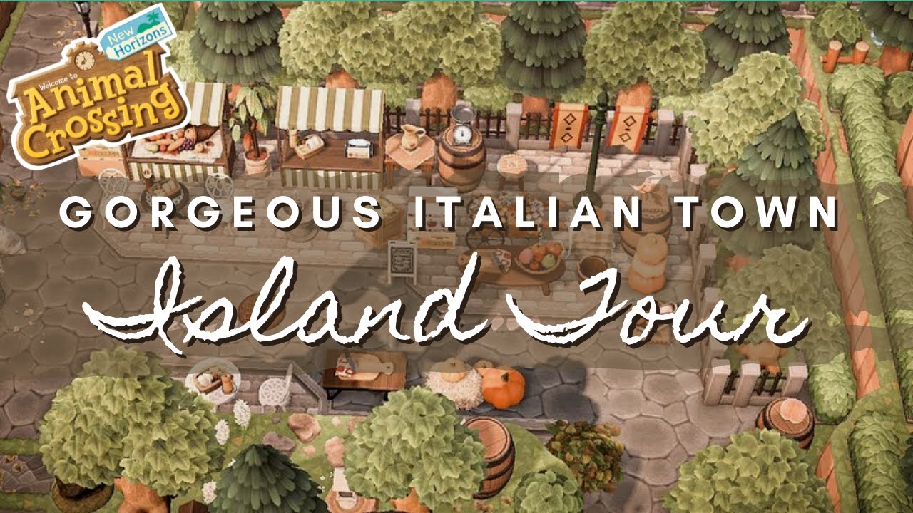 GORGEOUS ITALIAN TOWN ISLAND TOUR | Animal Crossing New Horizons