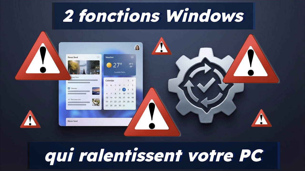 2 fonctions Windows qui ralentissent votre PC