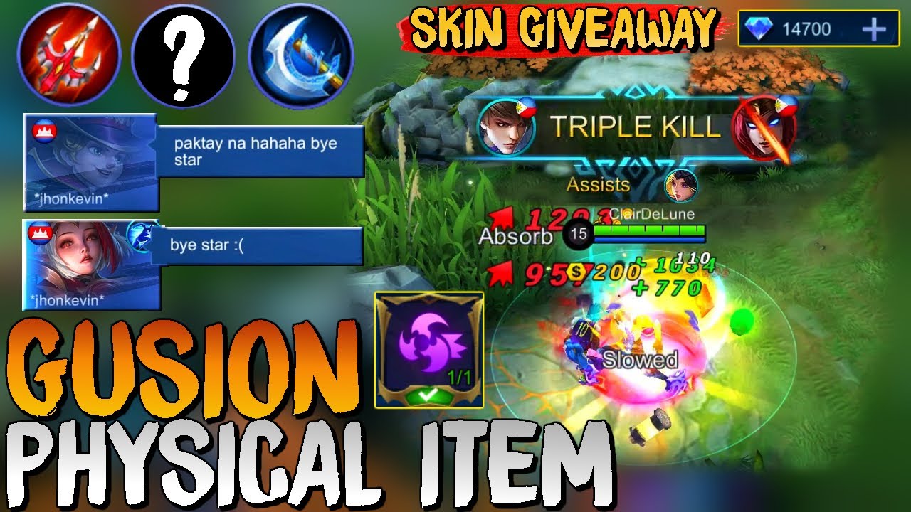 GUSION ATTACK BUILD ? SHOULD I STOP USING MAGE GUSION ? | EPIC SKIN GIVEAWAY | MLBB