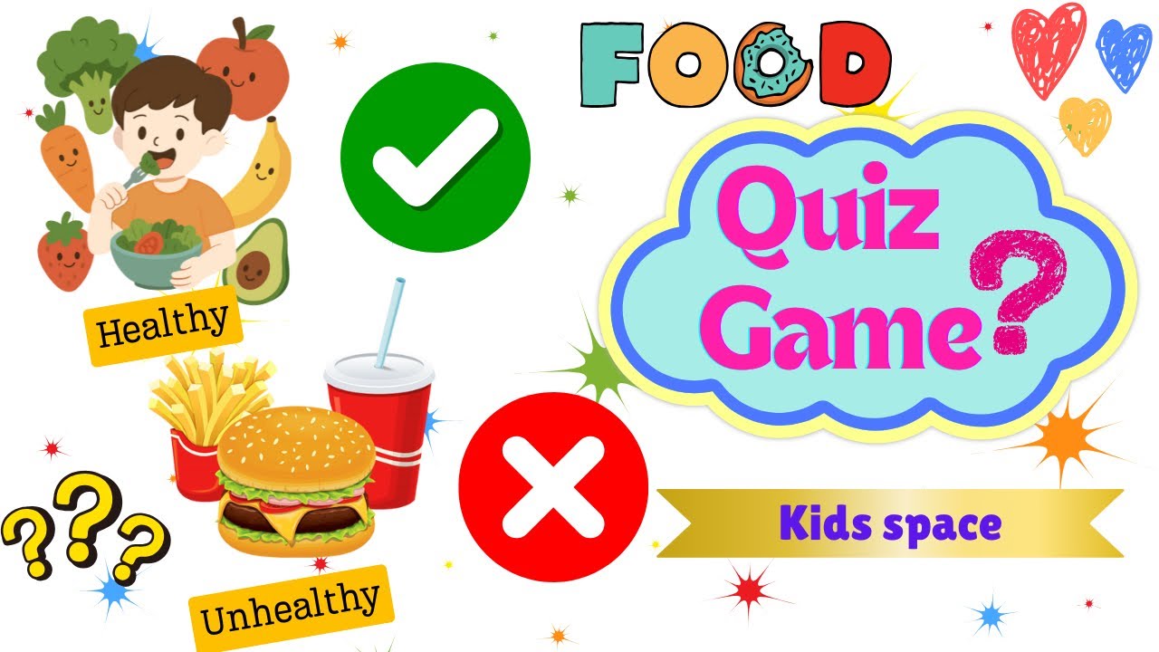 Healthy & Unhealthy food for kids|Food quiz|Learn healthy & Unhealthy food|Educational video for kid