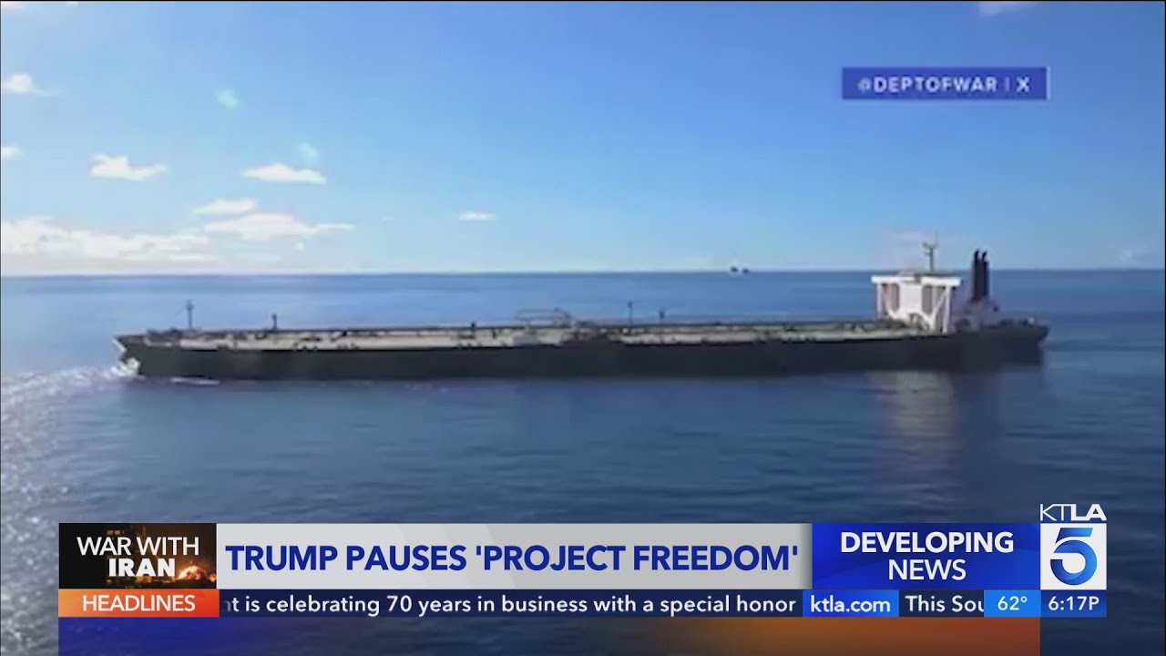 Trump announces pause on 'Project Freedom'
