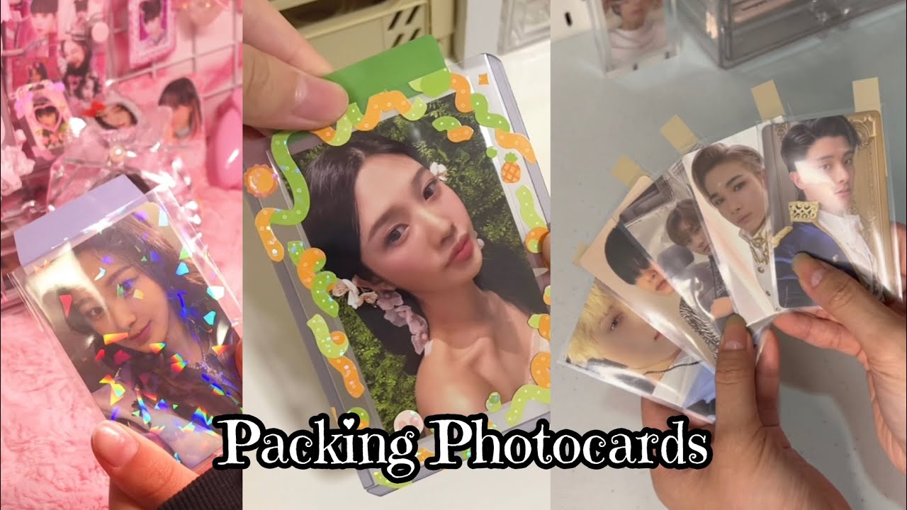 🪷🍡 Packing Kpop Photocards #6 [ ASMR ] ✨| tiktok compilation |