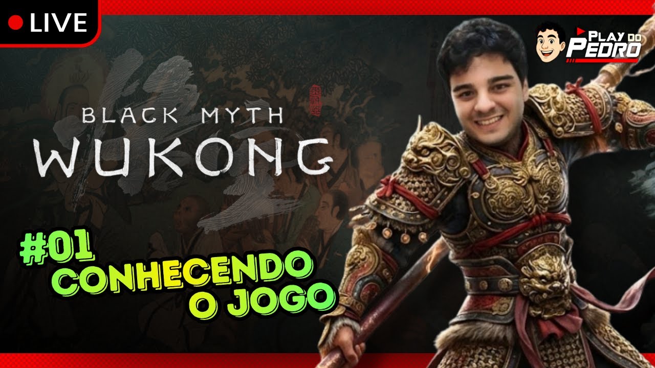🎮 O HOMEM M4MAC0 ESTÁ CORRENDO ATRÁS DE MIM! Black Myth Wukong ! LIVE#01