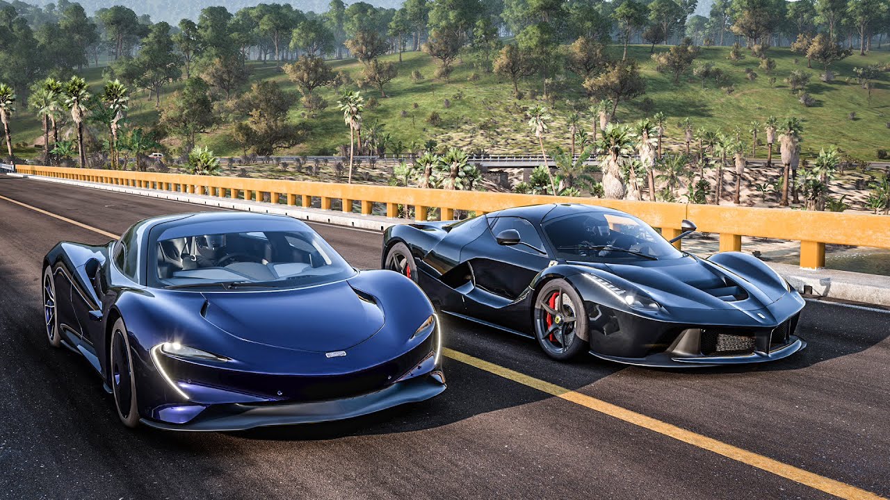 Forza Horizon 5 Drag race: Ferrari LaFerrari vs McLaren Speedtail