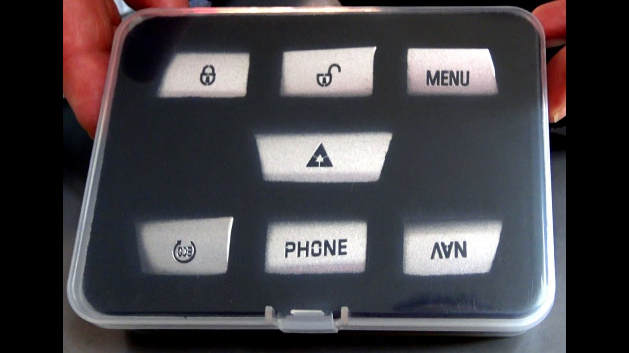 JAGUAR XF 2012 RESTYLING PANEL BUTTON WITH NEW KEY'S COVERS