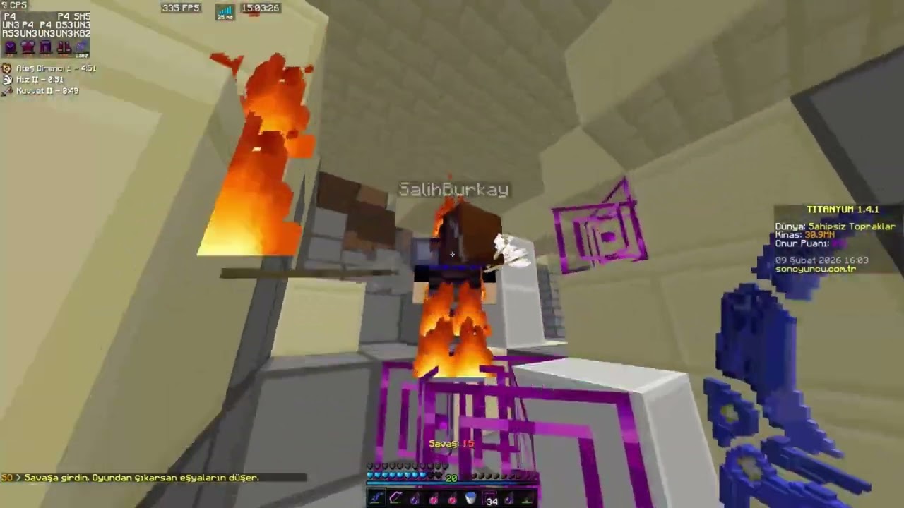 12x Gök Kesme - 15m Lik Aracılı Duello #sonoyuncu #titanyum #titanyumpvp #duel #minecraft
