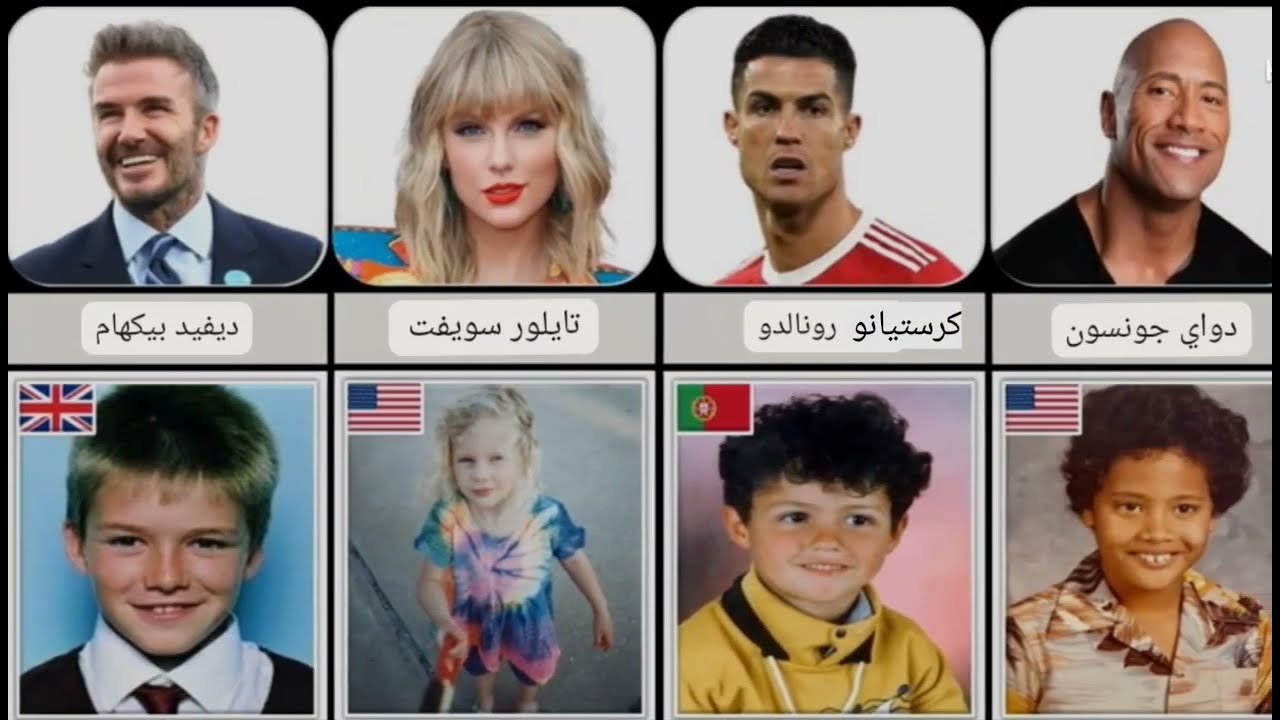 صور مشاهير العالم وهم اطفال صغار (لن تصدق كيف كانت اشكالهم 😂😱)#2023