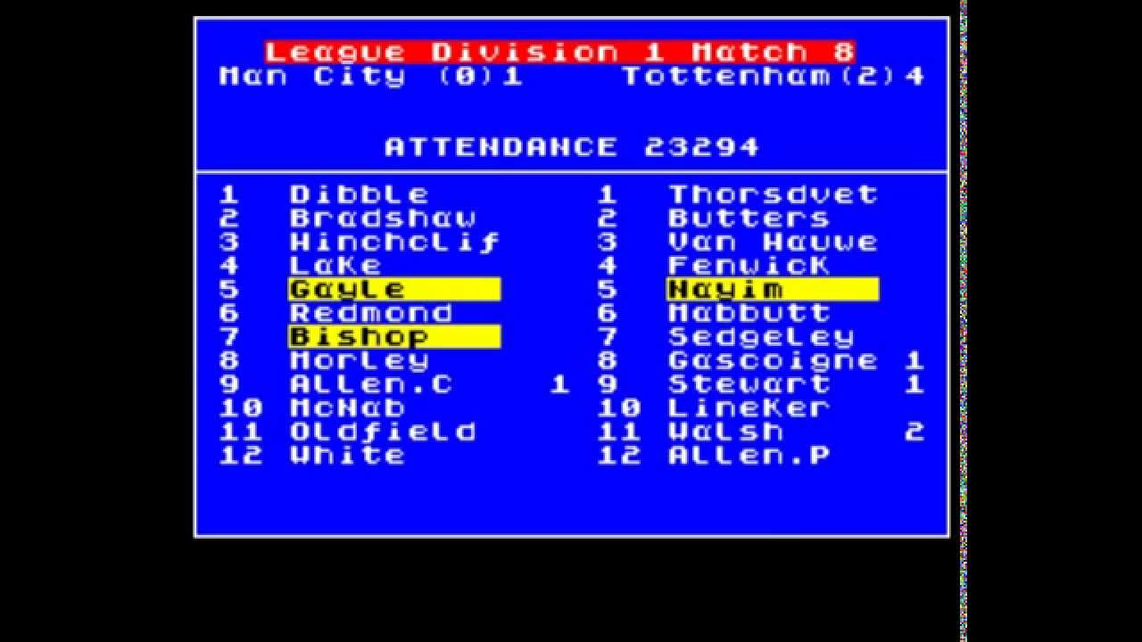Football Champions (Cult Games, 1990) (ZX Spectrum)