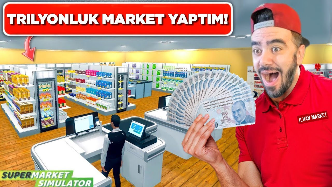 BÜTÜN PARAMI HARCADIM DEV MARKET OLDU - SUPERMARKET OYUNU